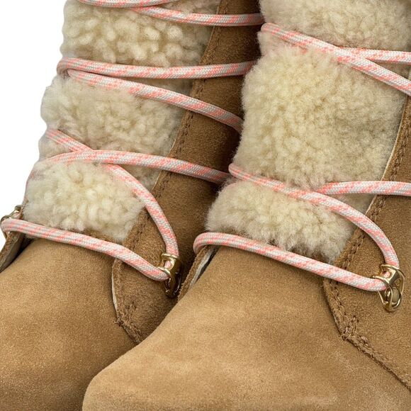 Sorel Women's Joan of Arctic Wedge III Boot Sz 8 Lace Cozy Brown Waterproof NEW - Picture 8 of 11